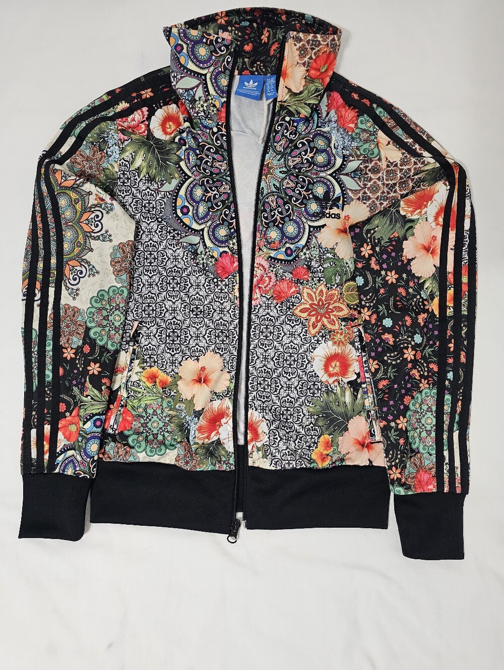 Adidas Originals Jardim Agharta x FARM Firebird Track Jacket Floral Trefoil M - Picture 4 of 10